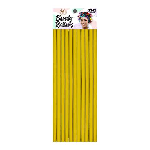 KASHMIR 10 BENDY ROLLERS 0.8CM YELLOW 2342
