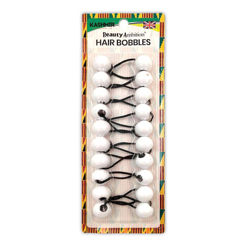 KASHMIR HAIR BOBBLES WHITE 207