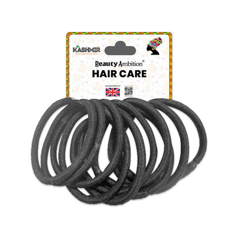 KASHMIR 10 MED THICK NO METAL ELASTICS BLACK 1008