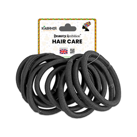 KASHMIR 10 THICK NO METAL ELASTICS BLACK 1808
