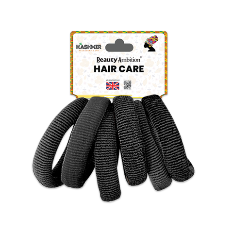 KASHMIR 6 RIBBED SOFT ELASTICS 2.2G BLACK 1037