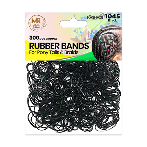 KASHMIR 300 ORIGINAL NYLON RUBBER BANDS BLACK 1045