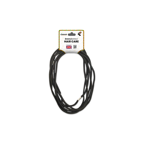 KASHMIR 6 ROUND METAL LONG ELASTICS BLACK 1004