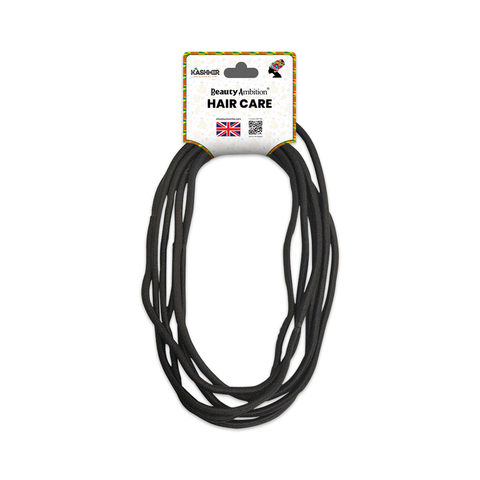 KASHMIR 6 ROUND NO METAL LONG ELASTICS BLACK 1004