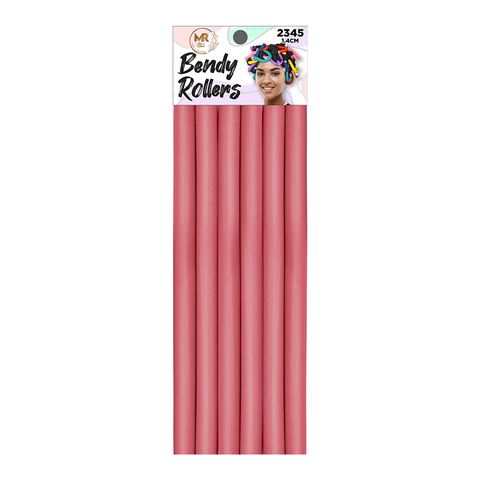 KASHMIR 6 BENDY ROLLERS 1.4CM PINK 2345