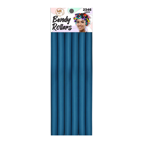 KASHMIR 6 BENDY ROLLERS 1.6CM ROYAL BLUE 2346