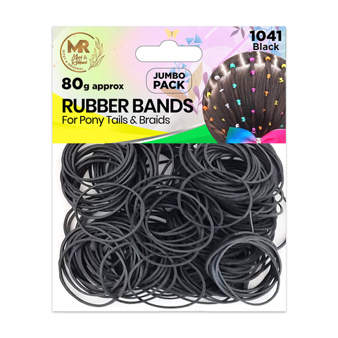 KASHMIR 80G ORIGINAL RUBBER BANDS (L) 4CM BLACK 1041
