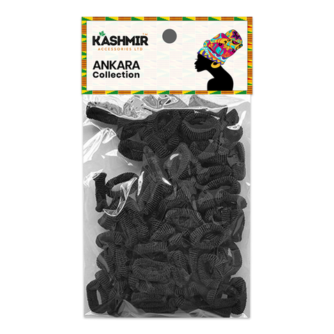KASHMIR 100 SMALL PONIES 2.5CM BLACK 2560