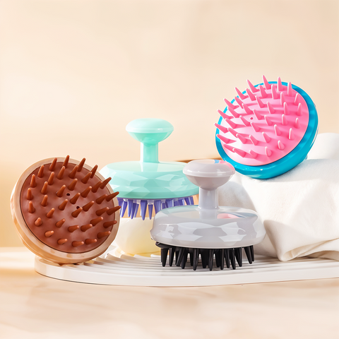 KASHMIR 30-SILICONE MASSAGE/SCALP/SHAMPOO BRUSH MIX 3703