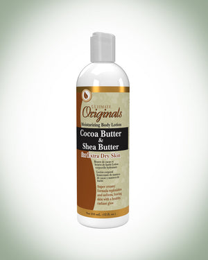 AFRICAS BEST ULTIMATE ORGANICS COCOA BUTTER AND SHEA BUTTER LOTION 355ML