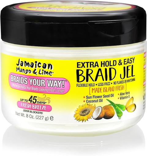 JAMAICAN MANGO & LIME EXTRA HOLD & EASY BRAID JEL 227G