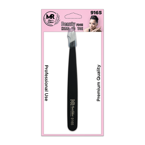 KASHMIR TWEEZER SHARP SLANT END FOR EYELASH BLACK 9165