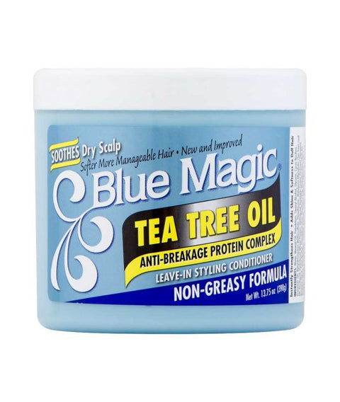 BLUE MAGIC TEA TREE OIL LEAVE IN CONDITIONER 390G