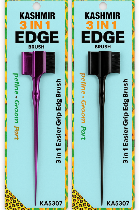 KASHMIR NEW 3 IN 1 EDGE BRUSHES IN BLISTER 5307