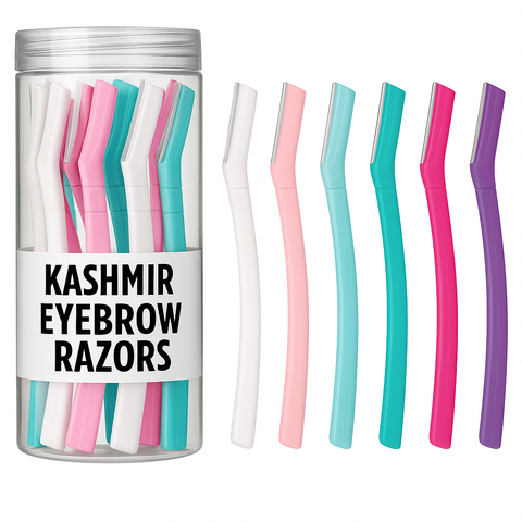 KASHMIR NEW 36 EYEBROW RAZORS IN JAR 4032