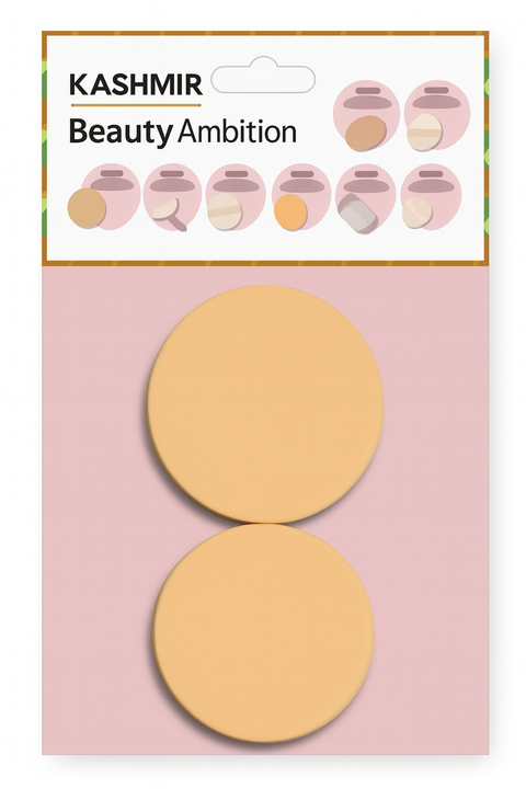 KASHMIR 2 ROUND COSMETIC SPONGES 2426