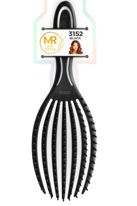 KASHMIR THE NEWEZ DETANGLING MASSAGE BRUSH IN BAG BLACK 31
