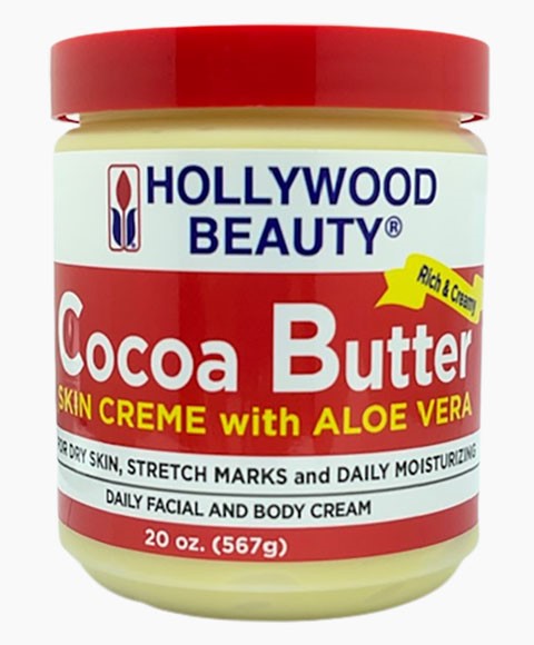 HOLLYWOOD BEAUTY COCOA BUTTER SKIN CREME WITH ALOE VERA 567G