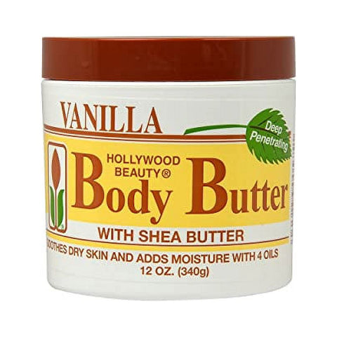 HOLLYWOOD BEAUTY BODY BUTTER WITH SHEA BUTTER 340G