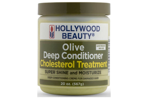 HOLLYWOOD BEAUTY OLIVE DEEP CONDITIONER CHOLESTEROL TREATMENT 567G