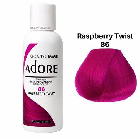 ADORE SEMI PERMANENT HAIR COLOUR 86 RASPBERRY TWIST 118ML