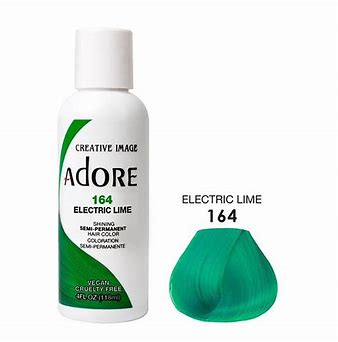 ADORE SHINING SEMI PERMANENT HAIR COLOR 164 ELECTRIC LIME 118ML