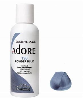 ADORE SHINING SEMI PERMANENT HAIR COLOR 198 POWDER BLUE 118ML