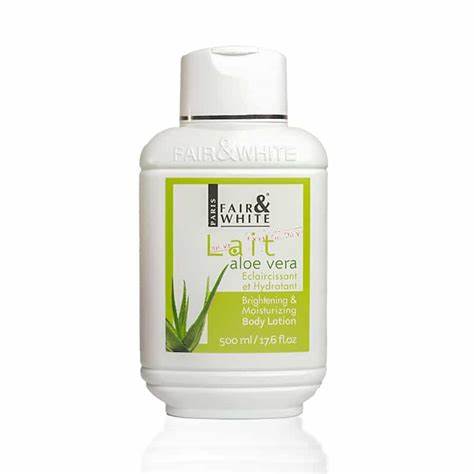 FAIR & WHITE ALOE VERA BRIGHTENING & MOISTURIZING BODY LOTION 485ML