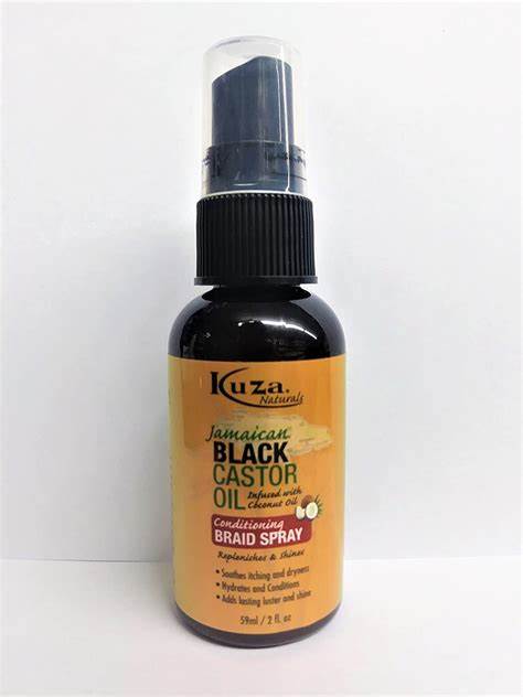 KUZA JAMAICAN BLACK CASTOR OIL CONDITIONING BRAID SPRAY 59ML