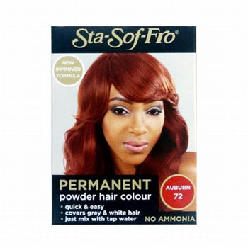 STA SOF FRO HAIR BLACK POWDER PERMANENT HAIR COLOR AUBURN 72