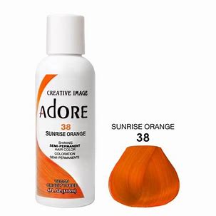 ADORE SHINING SEMI PERMANENT HAIR COLOR 38 SUNRISE ORANGE 118ML