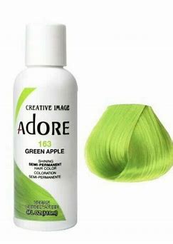 ADORE SHINING SEMI PERMANENT HAIR COLOR 163 GREEN APPLE 118ML