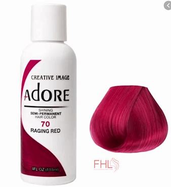 ADORE SHINING SEMI PERMANENT HAIR COLOR 70 RAGING RED 118ML