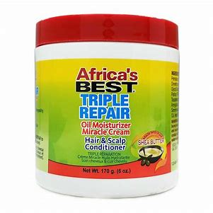 AFRICAS BEST TRIPLE REPAIR OIL MOISTURIZER MIRACLE CREAM 170G