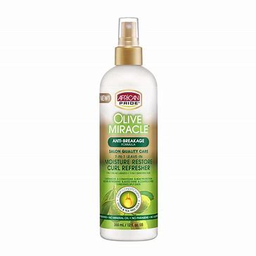 AFRICAN PRIDE OLIVE MIRACLE MOISTURE RESTORE CURL REFRESHER 355ML