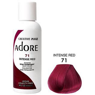 ADORE SHINING SEMI PERMANENT HAIR COLOR 71 INTENSE RED 118ML