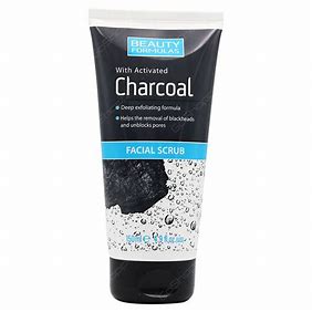 BEAUTY FORMULAS WITH ACTIVATED CHARCOAL FACIAL SCRUB 150ML
