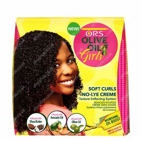 ORS GIRLS OLIVE OIL GIRLS SOFT CURLS NO LYE TEXTURE SOFTENING SYSTEM