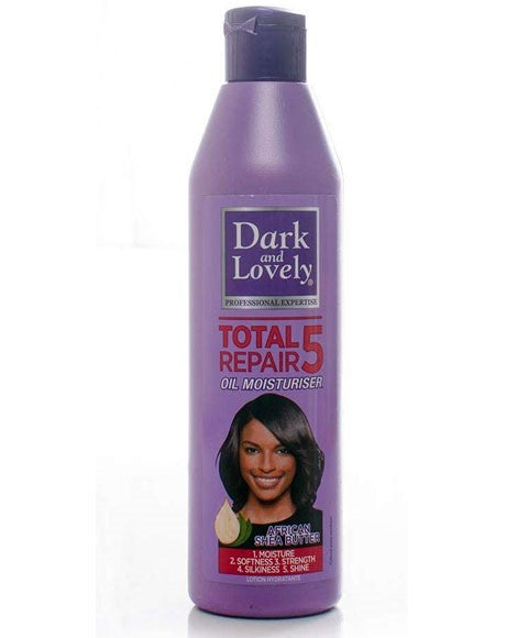 DARK AND LOVELY TOTAL REPAIR 5 OIL MOISTURIZER WITH AFRICAN SHEA BUTTER 250ML