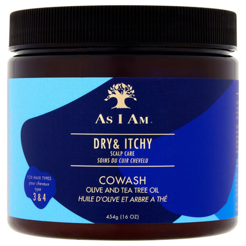 AS I AM DRY AND ITCHY SCALP CARE OLIVE AND TEA TREE OIL CO WASH 454G