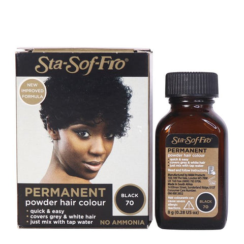 STA SOF FRO HAIR BLACK POWDER PERMANENT HAIR COLOR BLACK 70