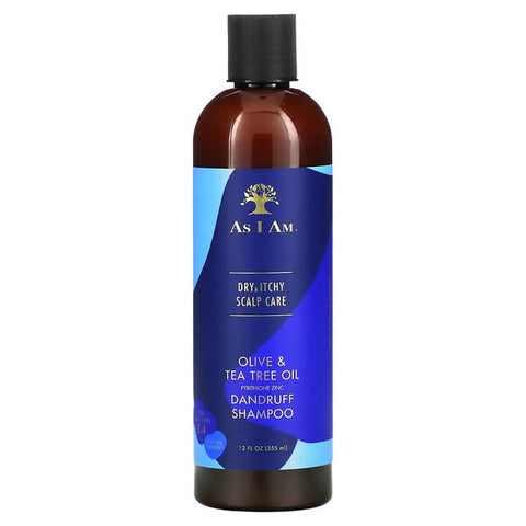 AS I AM DRY AND ITCHY SCALP CARE OLIVE AND TEA TREE OIL DANDRUFF SHAMPOO 355ML