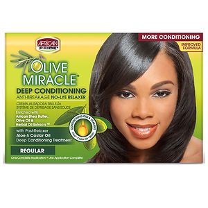 AFRICAN PRIDE OLIVE MIRACLE ANTI BREAKAGE DEEP CONDITIONING NO LYE RELAXER