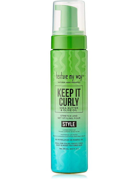 TEXTURE MY WAY KEEP IT CURLY STRETCH AND SET STYLING FOAM 251ML