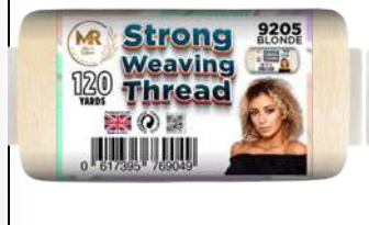 KASHMIR STRONG WEAVING THREAD 120 YARDS BLONDE 9205