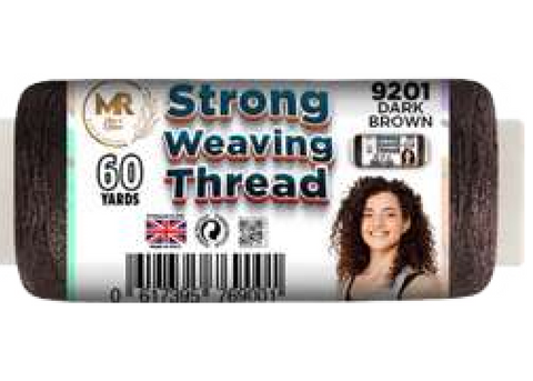 KASHMIR STRONG WEAVING THREAD 60 YARDS DARK BROWN 9201