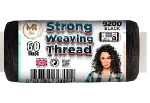KASHMIR STRONG WEAVING THREAD 60 YARDS BLACK 9200