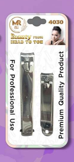 KASHMIR 2 NAIL CUTTERS SET LARGE AND MEDIUM 4030