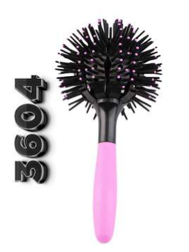 KASHMIR NEW CURL MASSAGE BRUSH ROUND PINK 3604