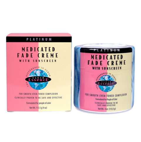 CLEAR ESSENCE PLATINUM MEDICATED FADE CREME WITH SUNSCREEN 113.5G